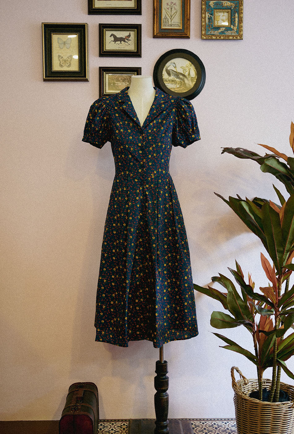 Old Time Charm Cotton Dress in Gentle Dreams