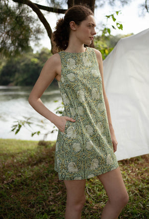 
                  
                    Pancakes for Dinner Cotton Dress in Green Harmony
                  
                