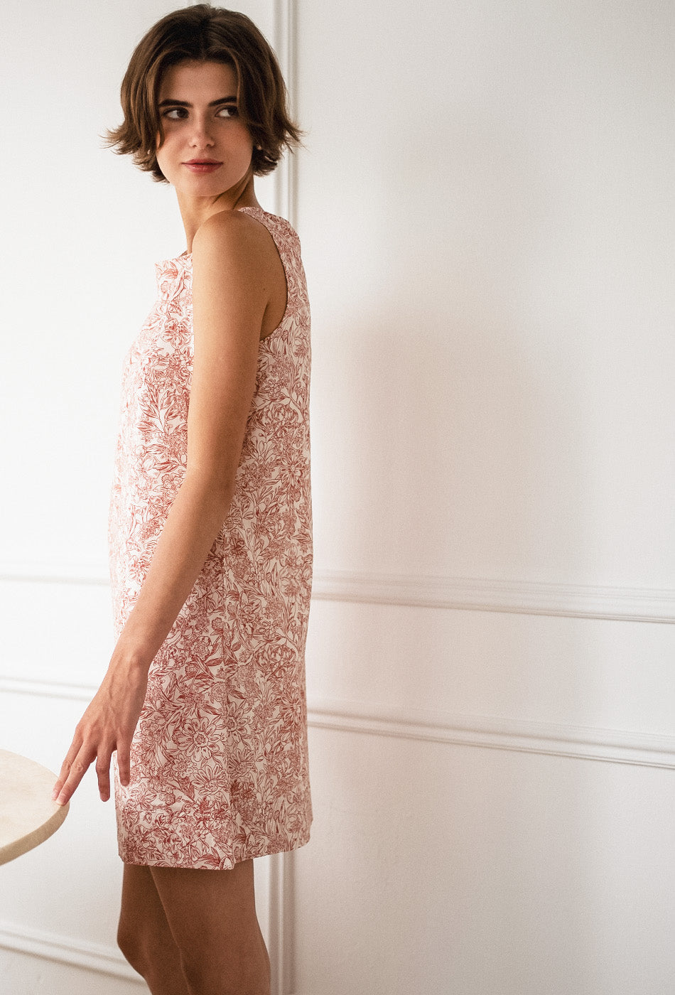 Pancakes for Dinner Cotton Dress in Red Vines