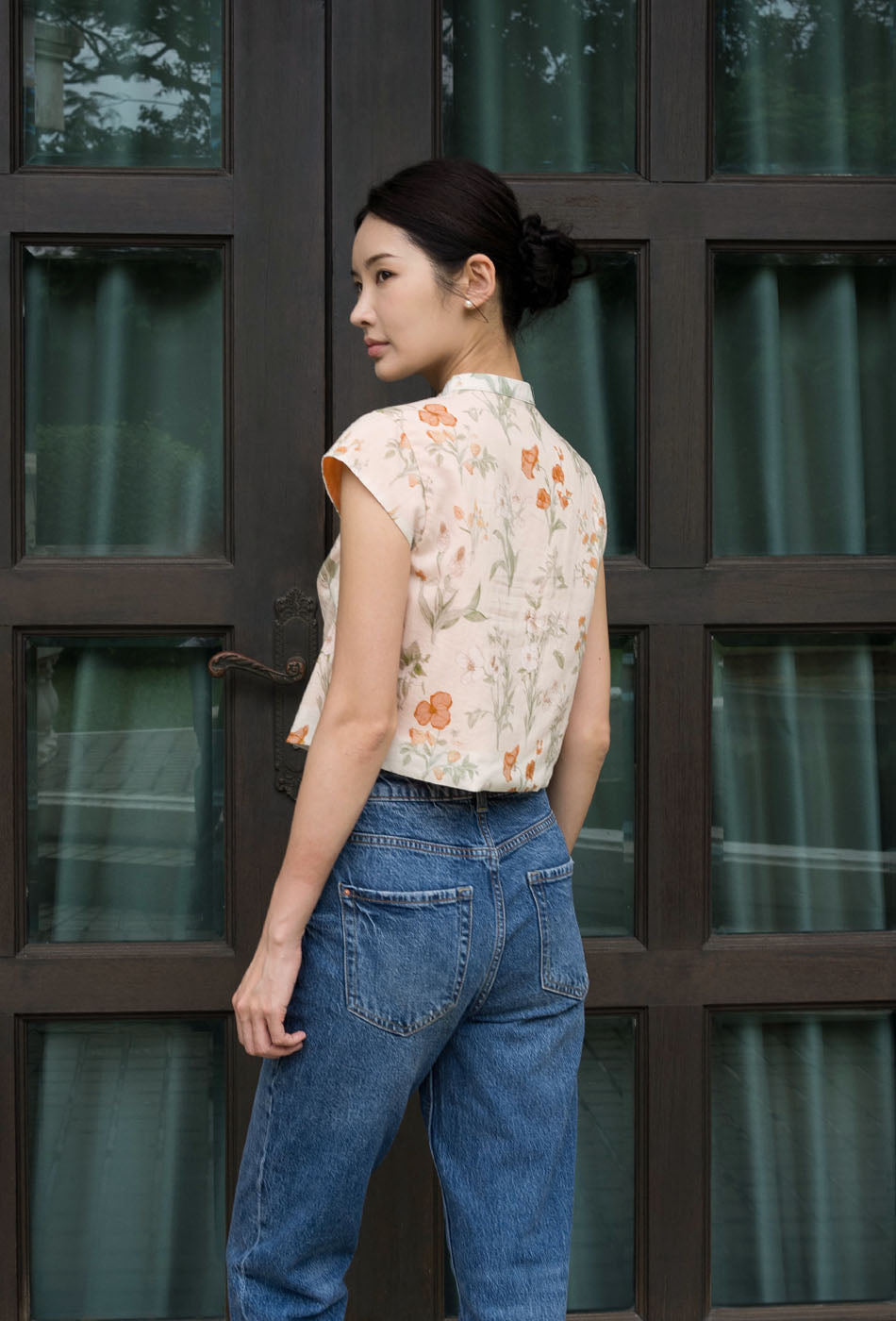 Recipe for Love Cheongsam Top in Sip of Orange