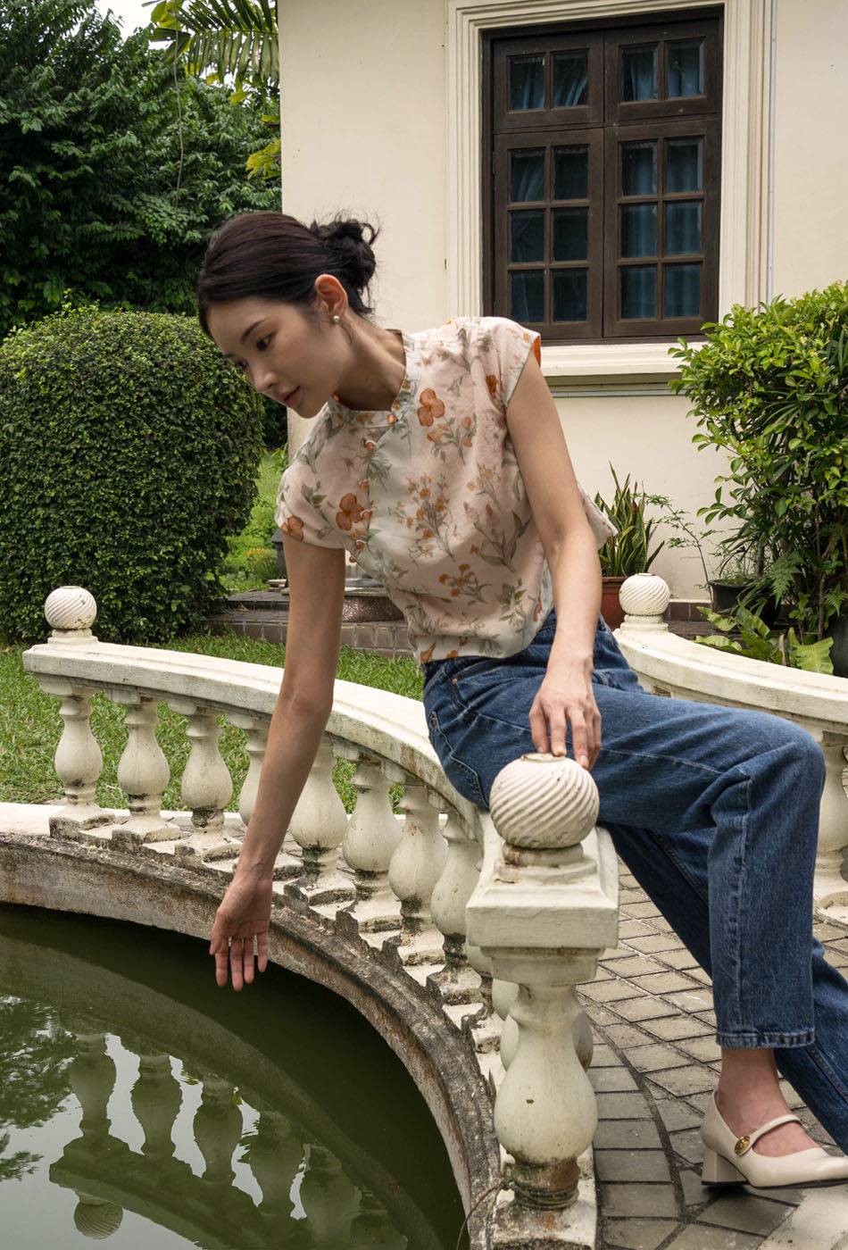 Recipe for Love Cheongsam Top in Sip of Orange