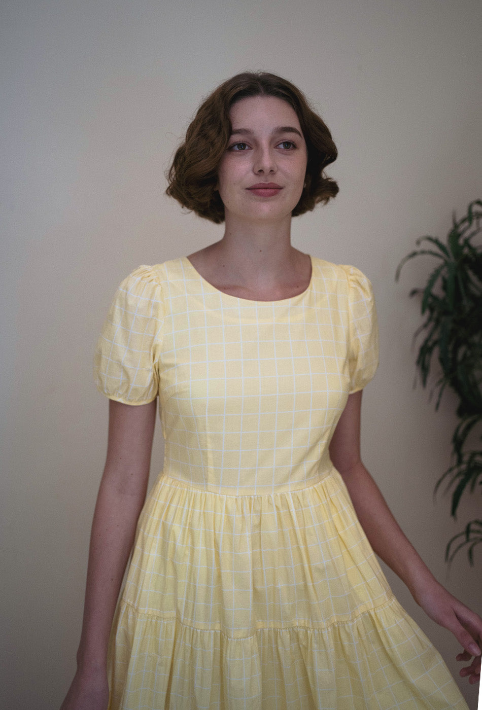 Tea II Cotton Dress in Buttermilk