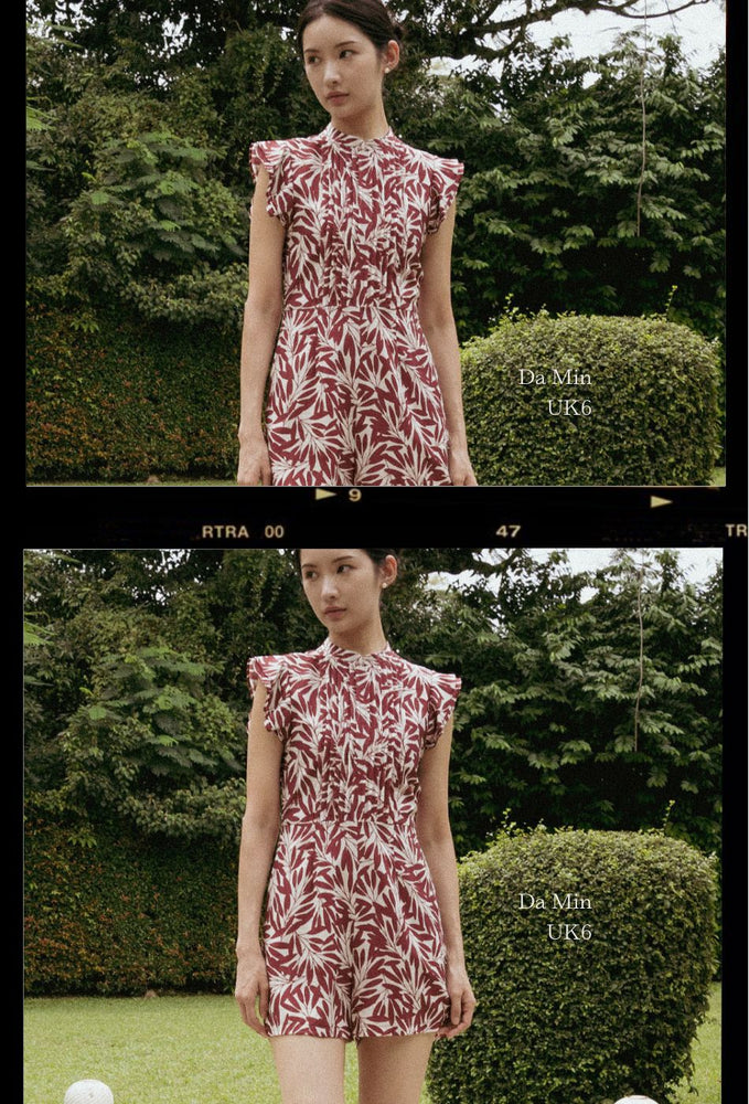 
                  
                    Summer Days Cheongsam Romper in Ruby Petals
                  
                