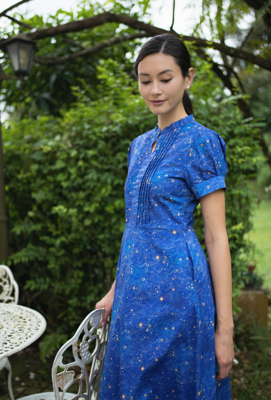 Sunday Postcard Cotton Dress in Starlight