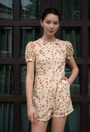 
                  
                    Sunlit Garden Cheongsam Romper in Sun Ready
                  
                