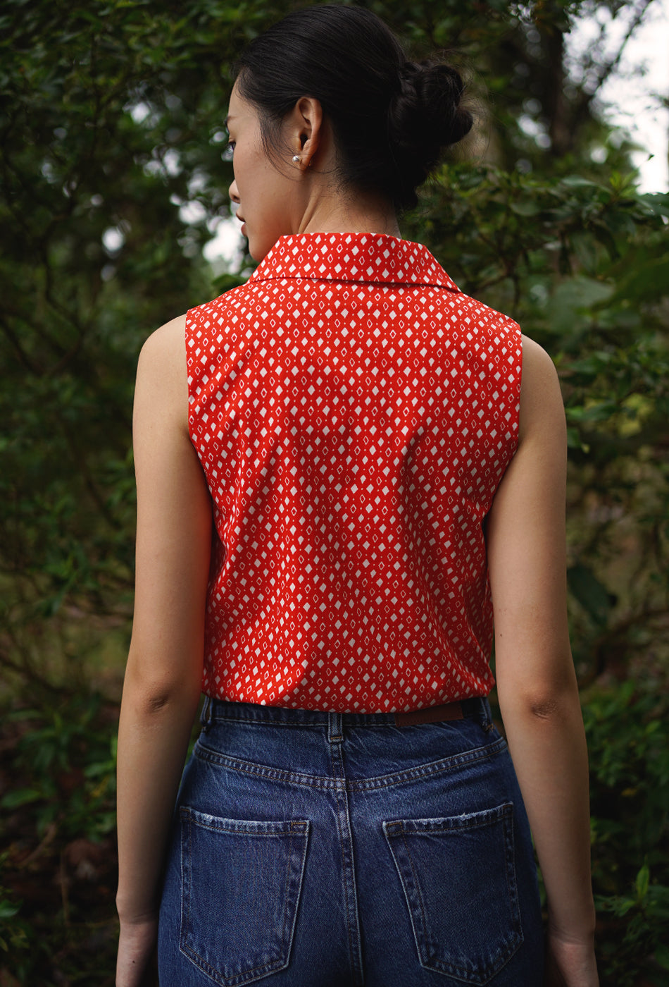 Good Times Cotton Top in Red Romance