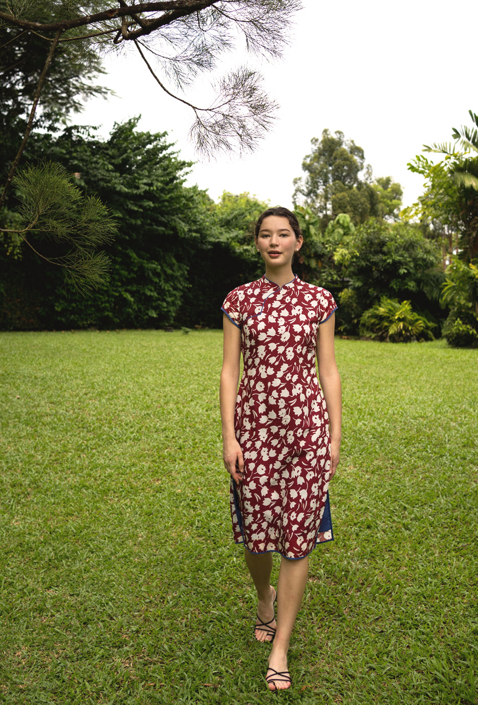 That's Amore Cotton Cheongsam in Flourish