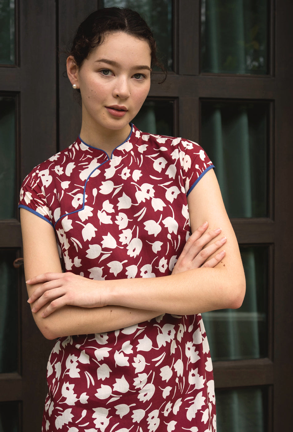 That's Amore Cotton Cheongsam in Flourish