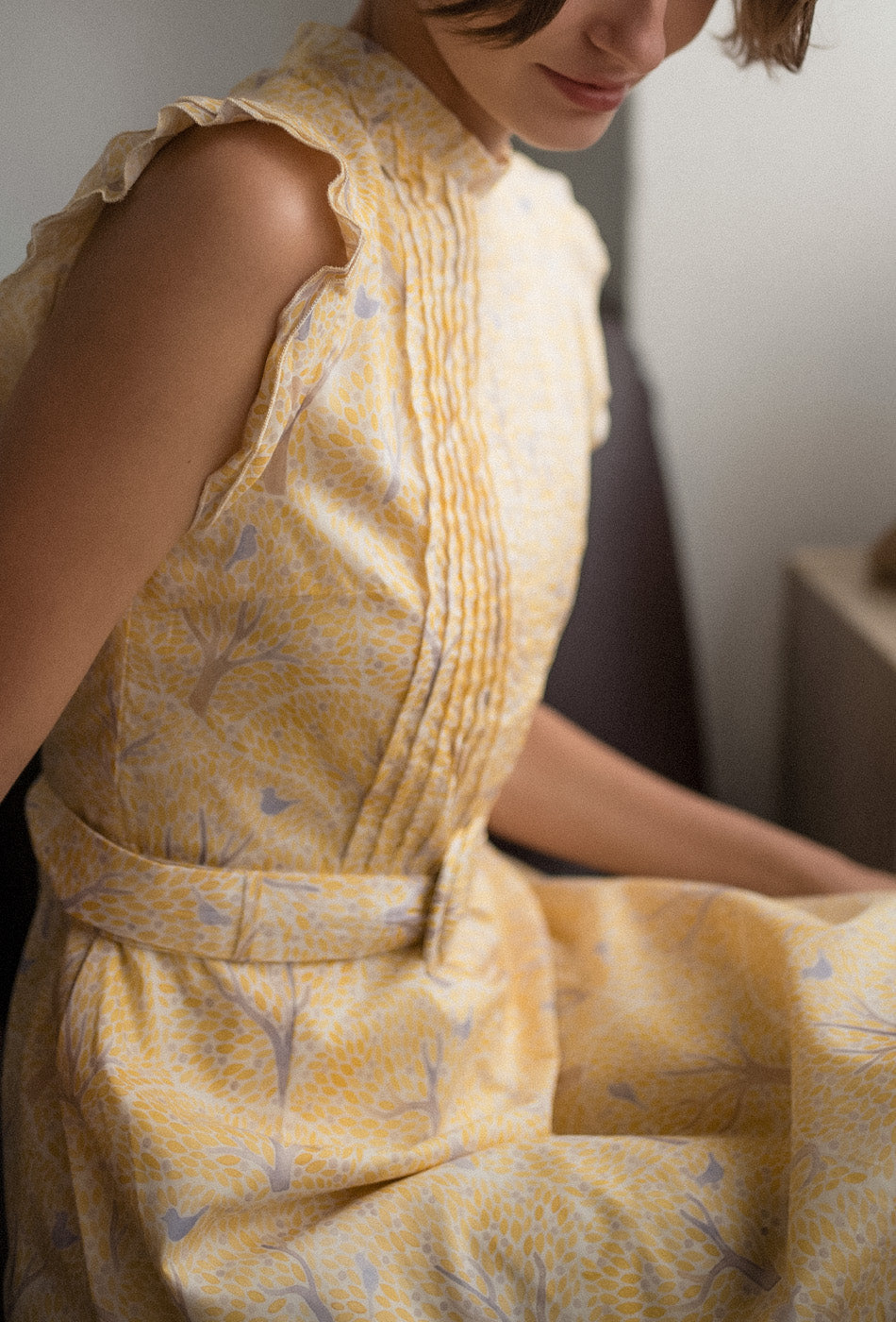 The Evermore Cotton Cheongsam in Golden Grove
