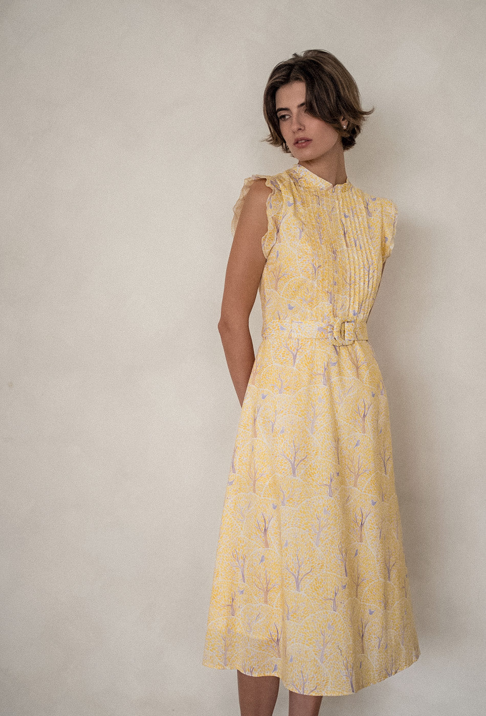 The Evermore Cotton Cheongsam in Golden Grove