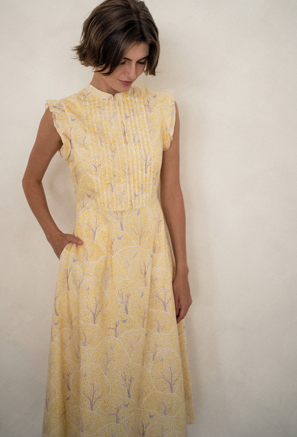 The Evermore Cotton Cheongsam in Golden Grove