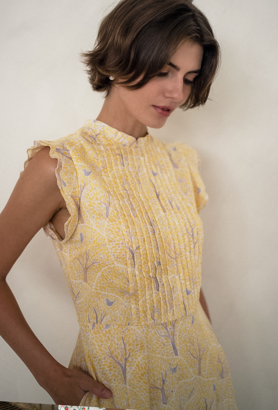 The Evermore Cotton Cheongsam in Golden Grove