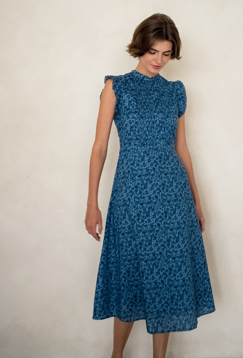 The Evermore Cotton Cheongsam in Moonflower