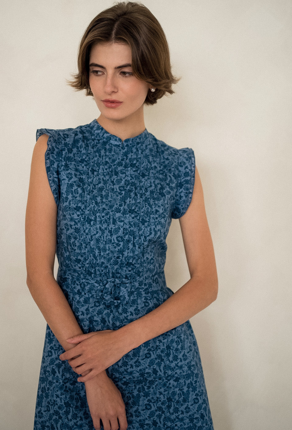 The Evermore Cotton Cheongsam in Moonflower