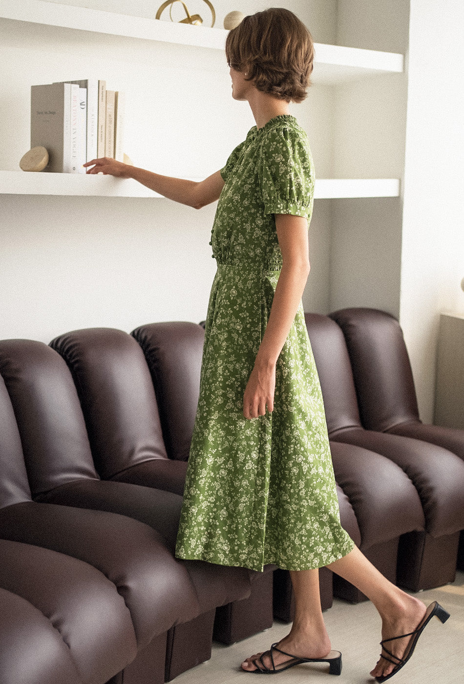 [Pre-order] The Look of Love Cotton Dress in Rosier