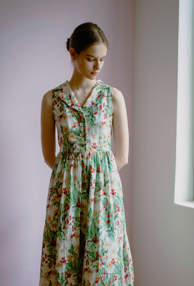 
                  
                    Vintage Sunshine Cotton Dress in Garden Green
                  
                