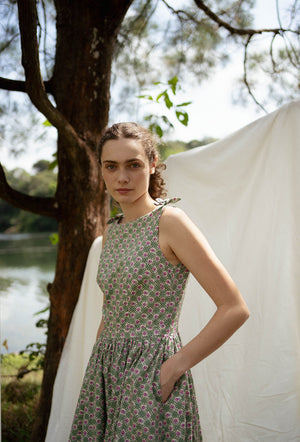 
                  
                    Wandering Through Time Cotton Dress in Vintage Romance
                  
                