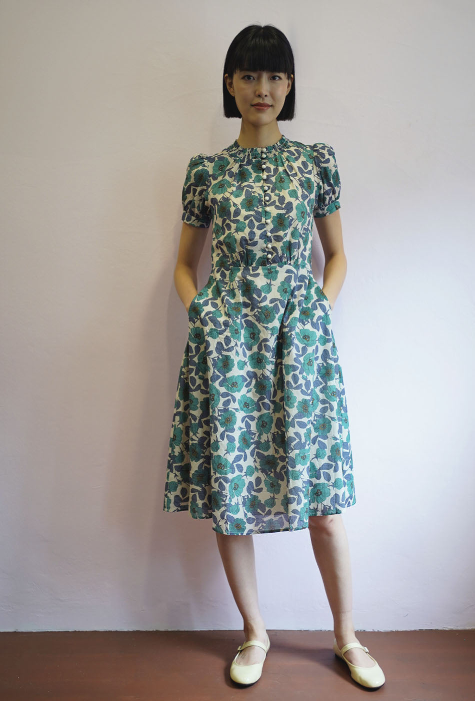 The Look Of Love Cotton Dress in Lovely Bloom