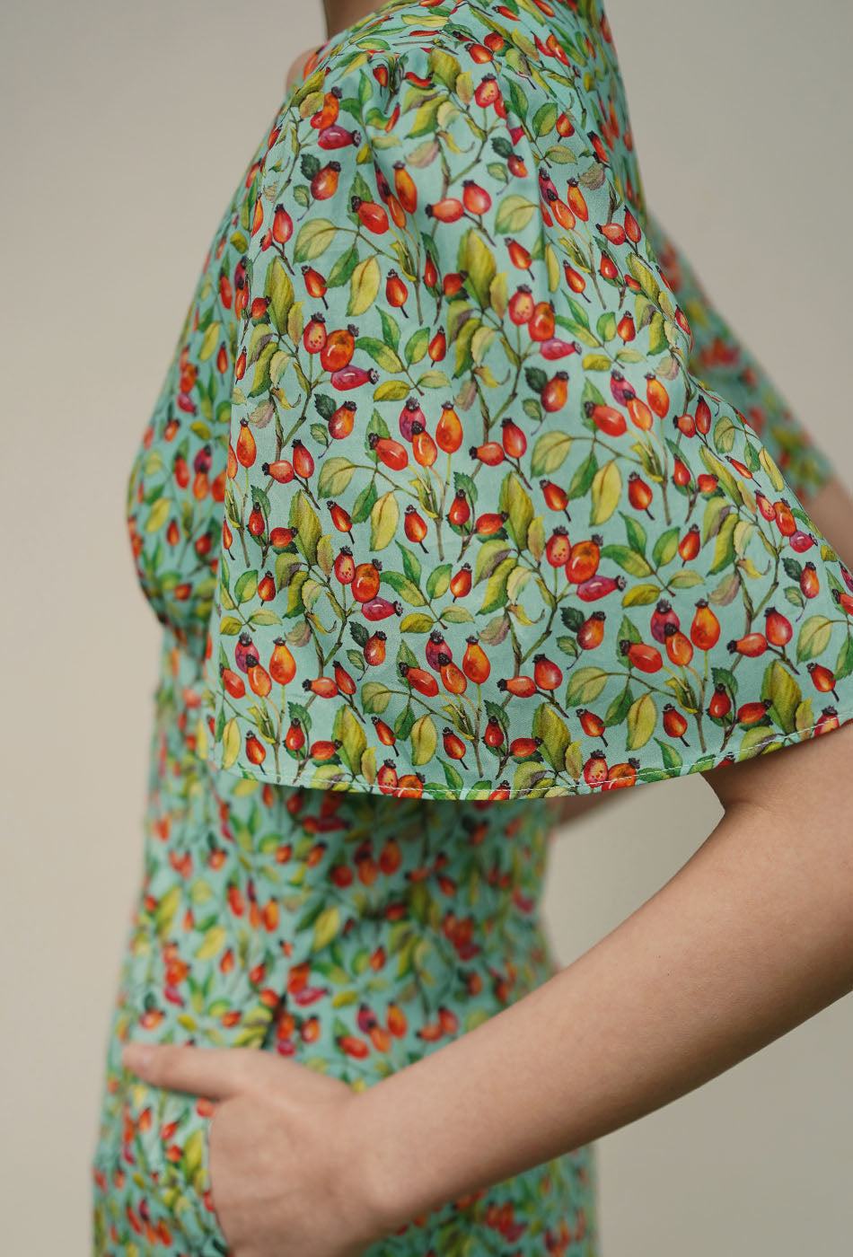 Shades of Summer Cotton Dress in Rose Hips