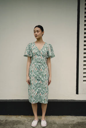 
                  
                    Shades of Summer Linen Dress in Fallen Leaves
                  
                