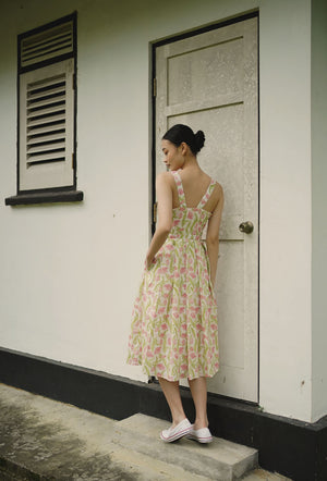 
                  
                    Picture Perfect Cotton Dress in Pink Tulips
                  
                