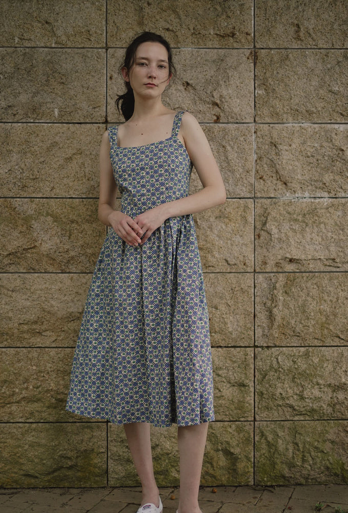 
                  
                    Catching the Sun Cotton Dress in Vintage Blue
                  
                