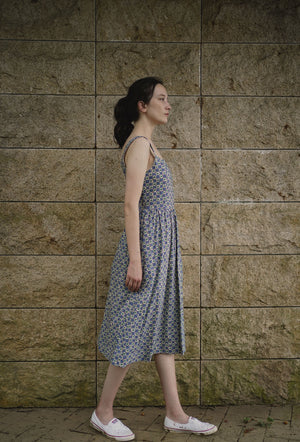 
                  
                    Catching the Sun Cotton Dress in Vintage Blue
                  
                