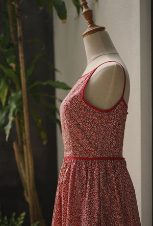 
                  
                    Seems Like Old Times Cotton Dress in Red Bloom
                  
                