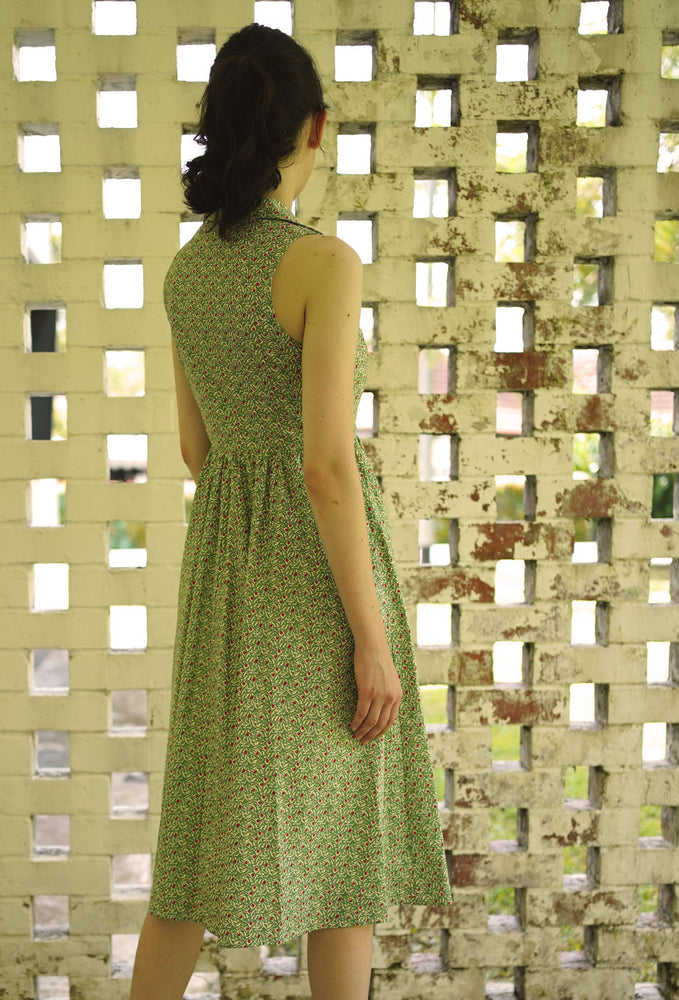 
                  
                    Summer in Colmar Cotton Dress in Green Bloom
                  
                