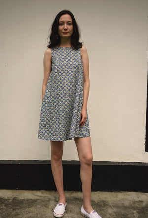 
                  
                    Enchanted Cotton Dress in Vintage Blue
                  
                