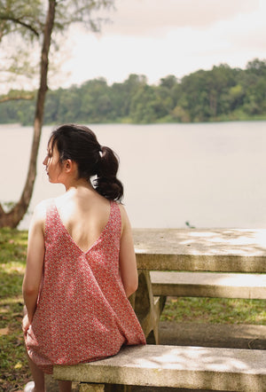 
                  
                    Enchanted Cotton Dress in Red Bloom
                  
                